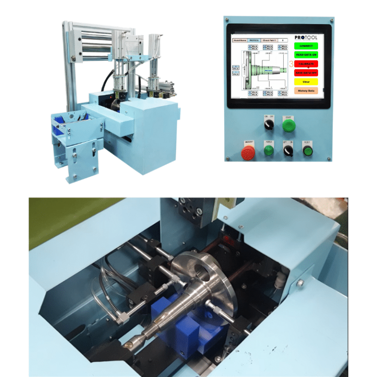 Automated on-line measuring machine